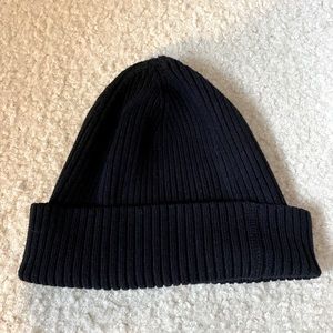 H&M Black Beanie Cotton Polyester